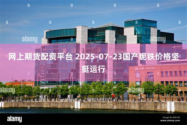 网上期货配资平台 2025-07-23国产铌铁价格坚挺运行