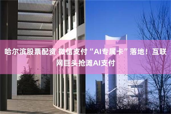 哈尔滨股票配资 微信支付“AI专属卡”落地！互联网巨头抢滩AI支付