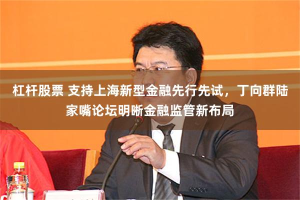 杠杆股票 支持上海新型金融先行先试，丁向群陆家嘴论坛明晰金融监管新布局