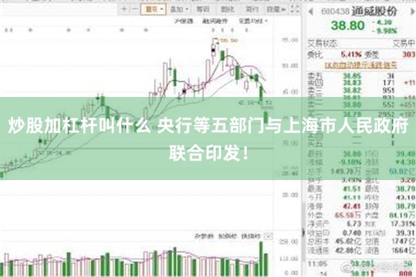 炒股加杠杆叫什么 央行等五部门与上海市人民政府联合印发！