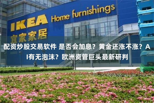 配资炒股交易软件 是否会加息？黄金还涨不涨？AI有无泡沫？欧洲资管巨头最新研判
