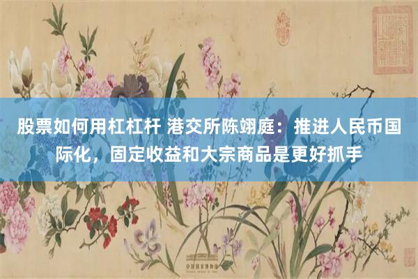 股票如何用杠杠杆 港交所陈翊庭：推进人民币国际化，固定收益和大宗商品是更好抓手