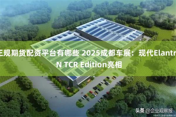 正规期货配资平台有哪些 2025成都车展：现代Elantra N TCR Edition亮相