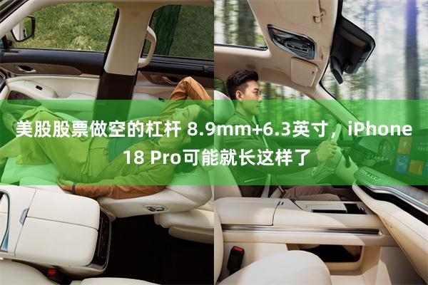 美股股票做空的杠杆 8.9mm+6.3英寸，iPhone 18 Pro可能就长这样了