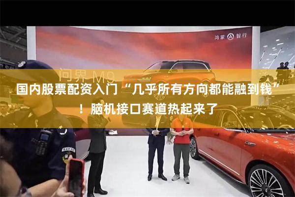 国内股票配资入门 “几乎所有方向都能融到钱”！脑机接口赛道热起来了