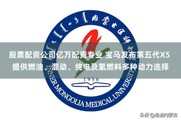 股票配资公司亿万配资专业 宝马发布第五代X5 提供燃油、混动、纯电及氢燃料多种动力选择