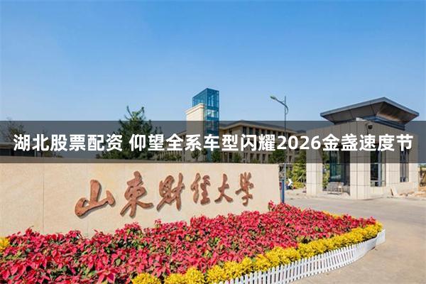 湖北股票配资 仰望全系车型闪耀2026金盏速度节